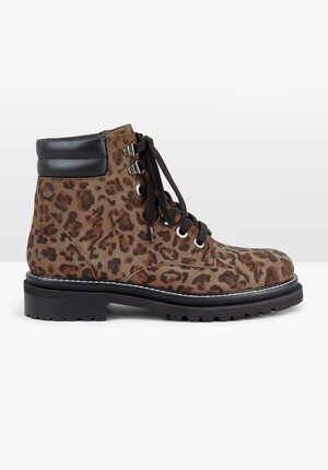 Filey Leopard Hiker Boots