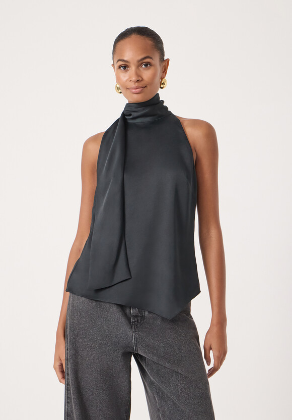 Halter Neck Satin Top Halter Neck Satin Top