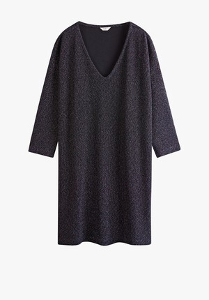 Dahlia V Neck Glitter Dress