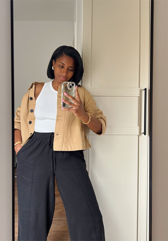Barrel Sleeve Swing Jacket