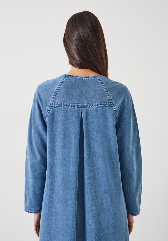 Marina V-Neck Denim Maxi Dress