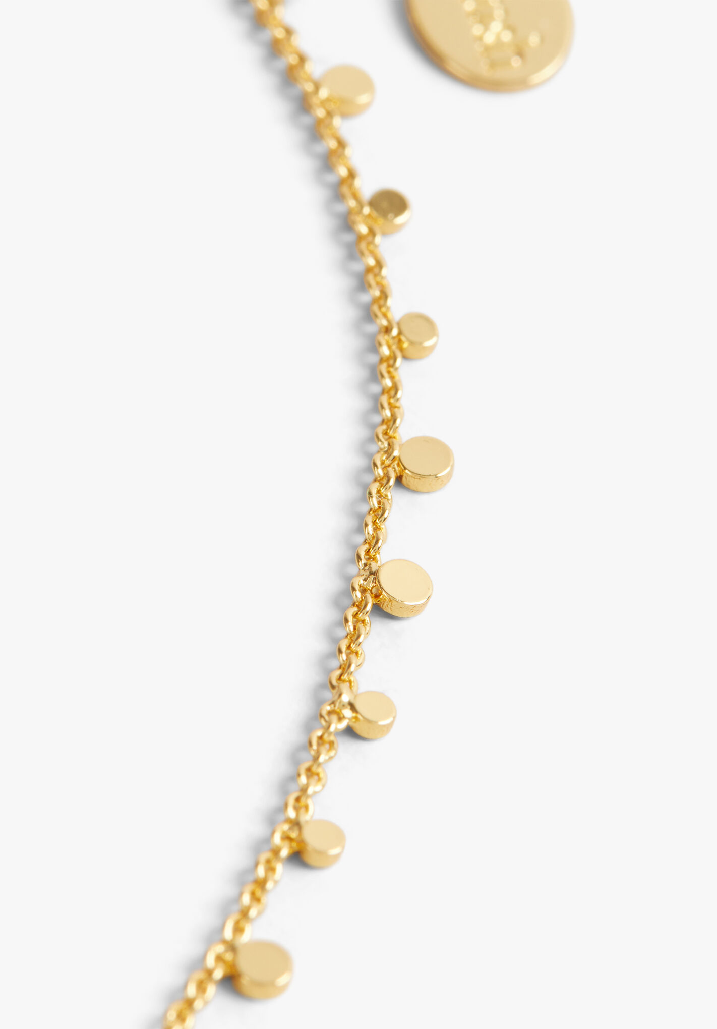 Gold disk cheap choker
