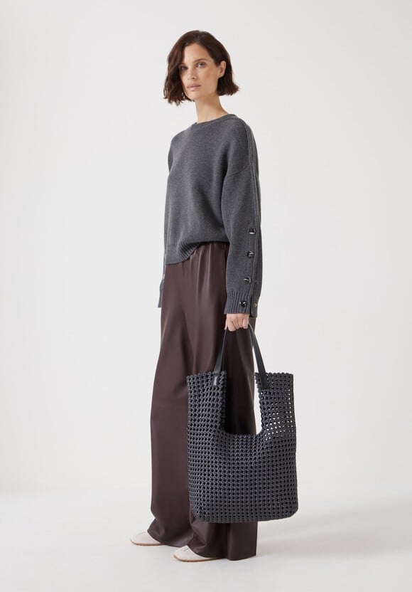 Satin Weave Tote Bag
