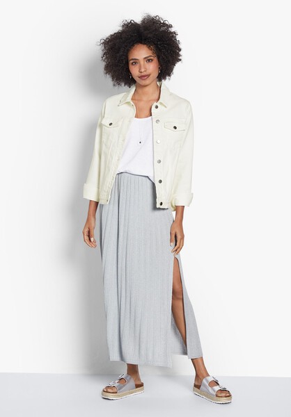 Aoife Metallic Knit Skirt