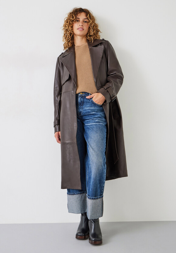 Leather Trench Coat