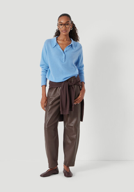 Open Collar Cashmere Jumper