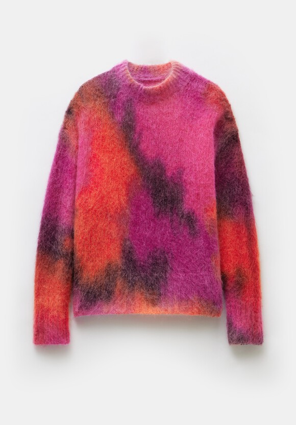 Frida Hand Printed Mohair Blend Jumper