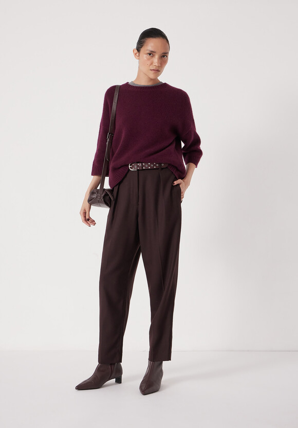 Tapered Leg Trousers