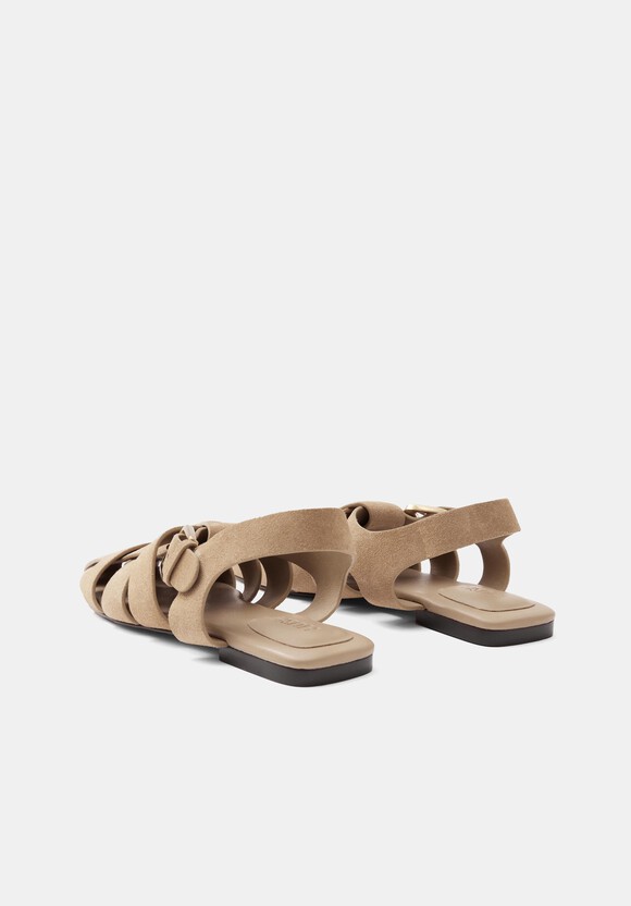 Leather Caged Fisherman Sandals