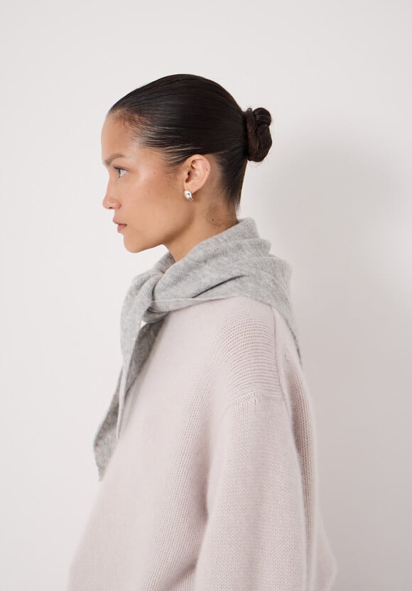 Wool Blend Triangle Scarf