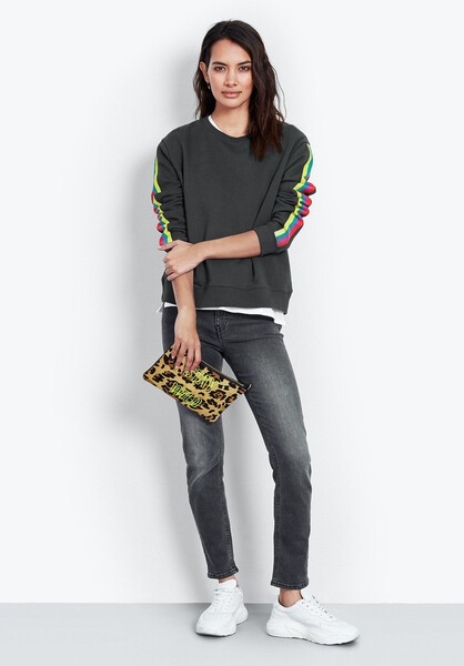 Side Stripe Sweat Top