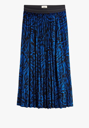 Thea Pleated Velour Skirt