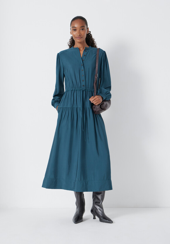 Long Sleeve Air Flow Shirt Dress