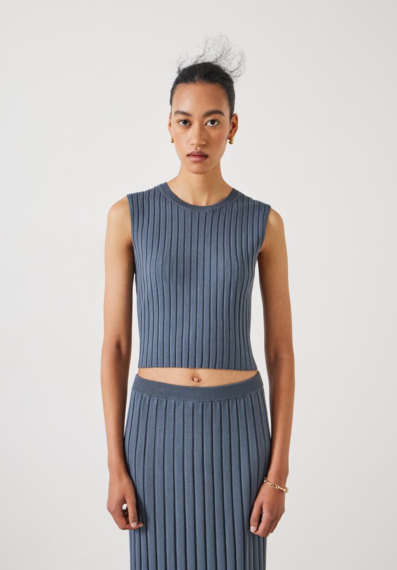 Sive Ribbed Knitted Tank Top