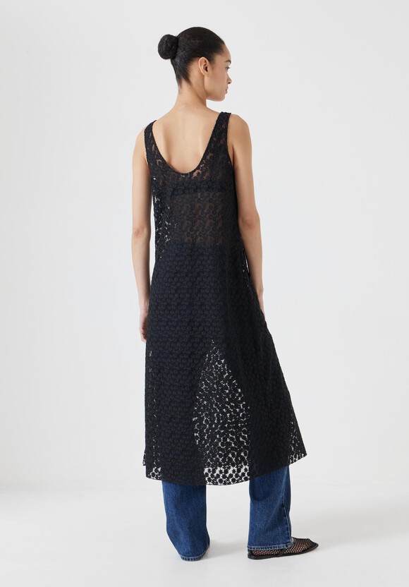 Embroidered Sleeveless Floral Dress
