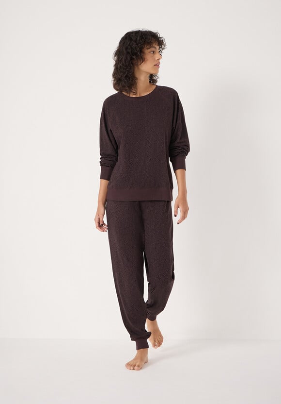 Joelle Jersey Jogger Animal Print Pyjamas