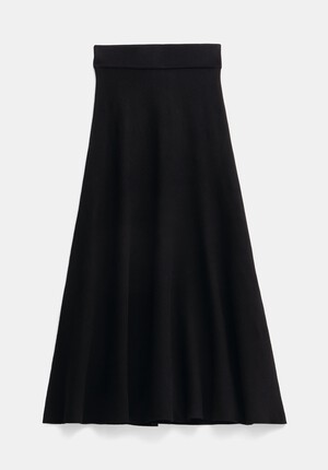 Zola Volume Knitted Midi Skirt