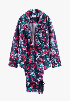 Silhouette Floral Piped Flannel Pyjamas
