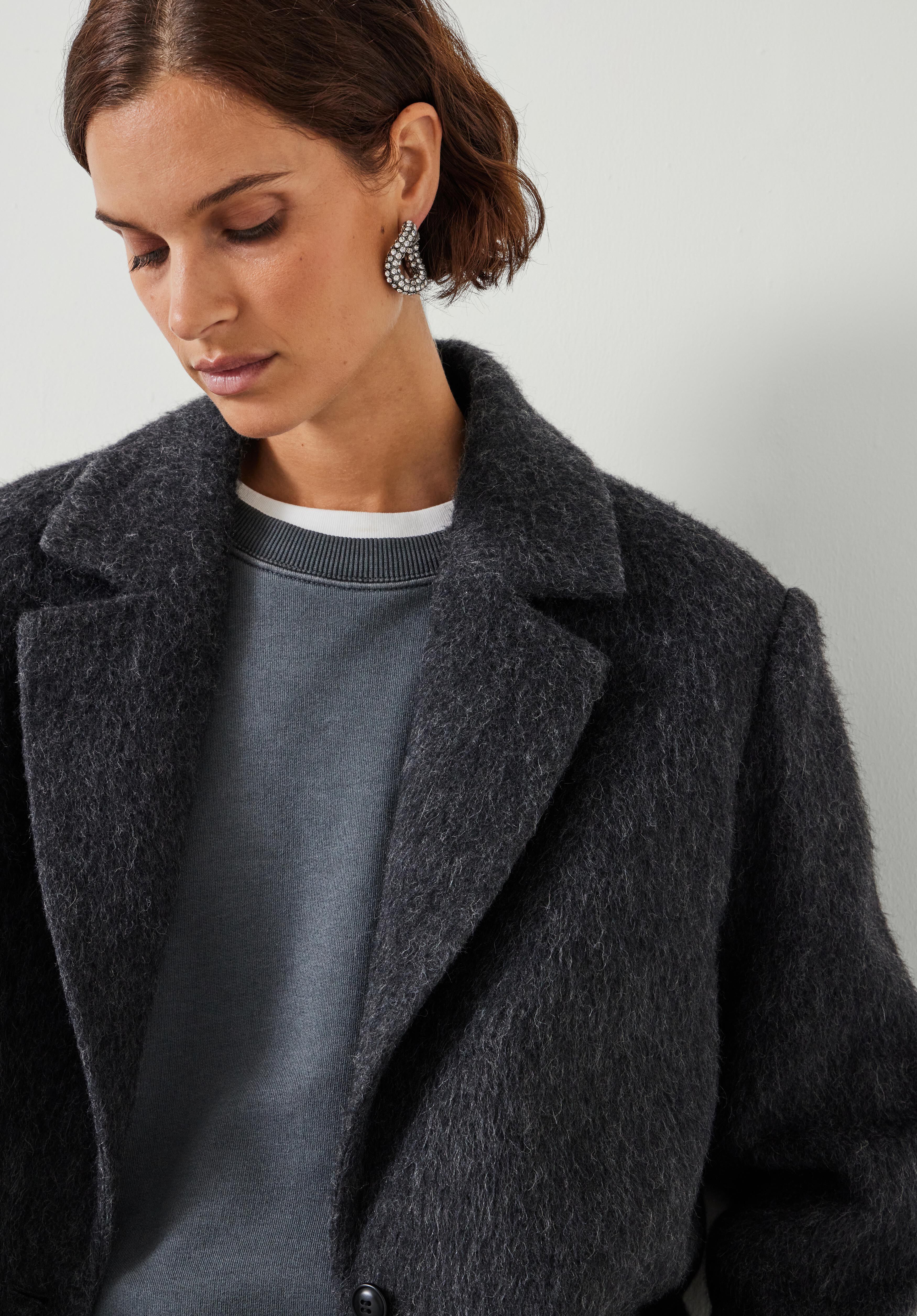 Jayde Italian Wool Blazer Charcoal Grey hush