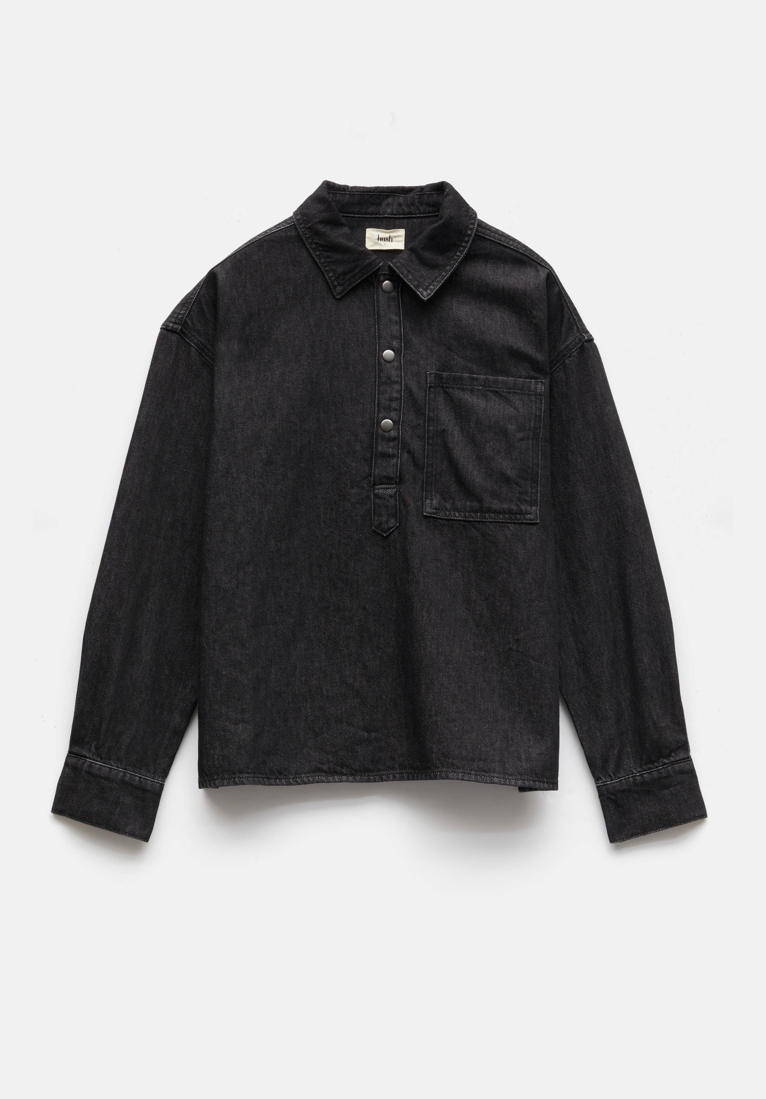 ★OY★WASHED DENIM SHIRTS - BLACK★正規品/韓国直送料込/人気 IHSH-295-IB - 14oz Selvedge Denim Western Shirt - Indigo