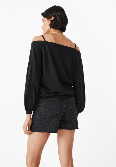 Angela Off Shoulder Knitted Top