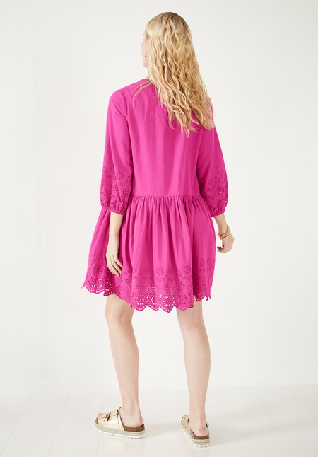 Soleil Broderie Smock Dress