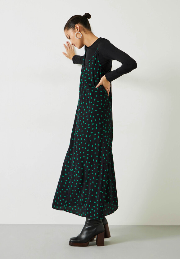 Eloise Polka Dot Maxi Slip Dress