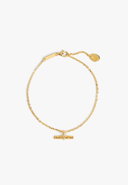 Gold Vermeil Star T-Bar Bracelet