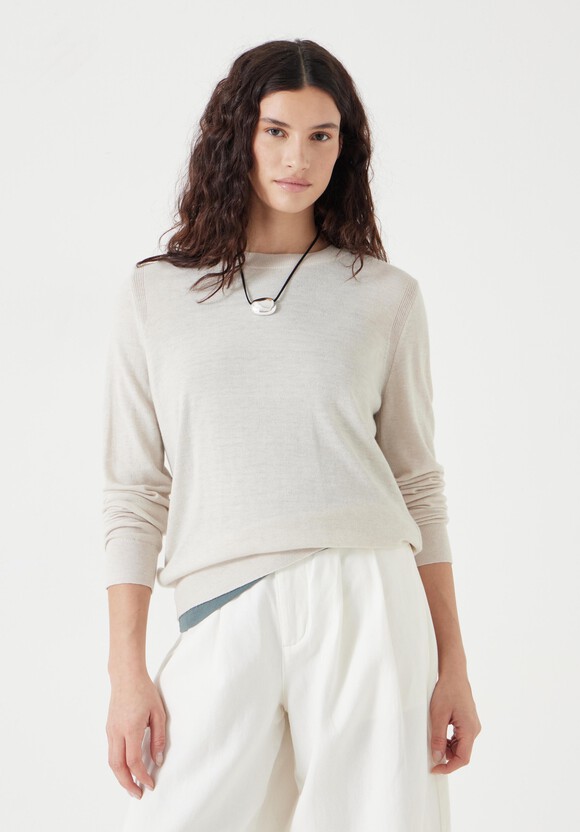 Fine Knit Wool Blend Jumper