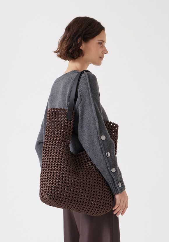 Satin Weave Tote Bag