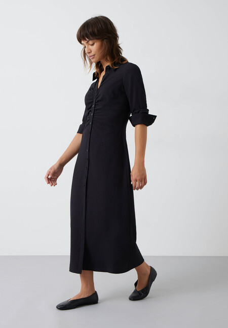 Gianna Textured Midi Dress