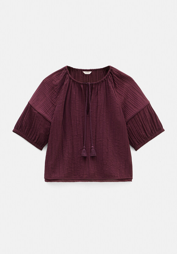 Mae Crinkle Balloon Sleeve Blouse Mae Crinkle Balloon Sleeve Blouse