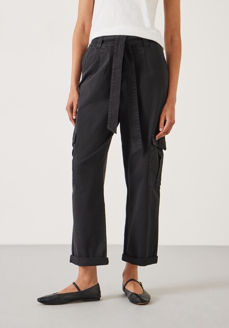 High Waist Belted Trousers