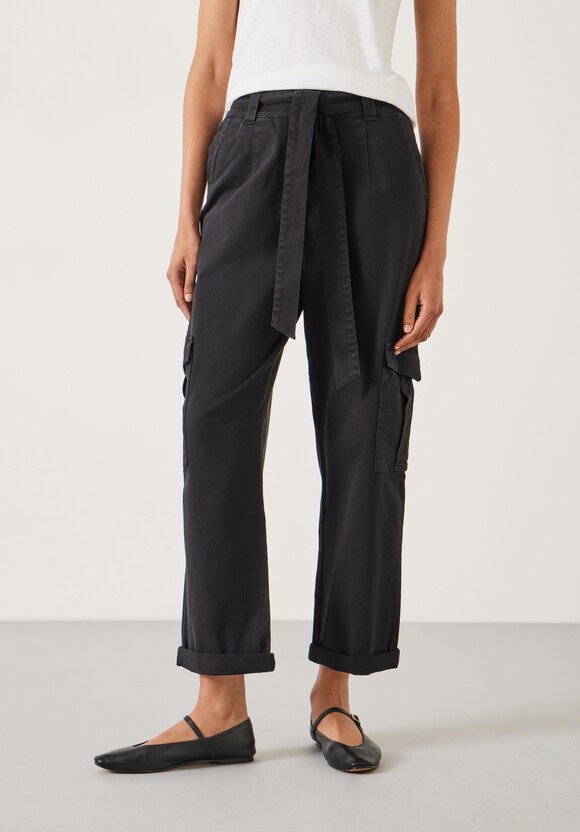 High Waist Belted Trousers