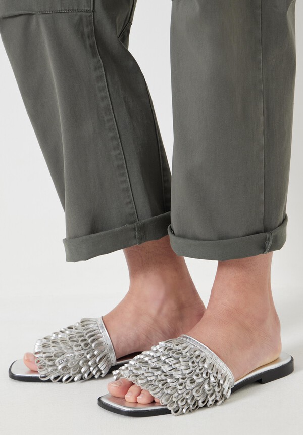 Leather Fringe Sandals