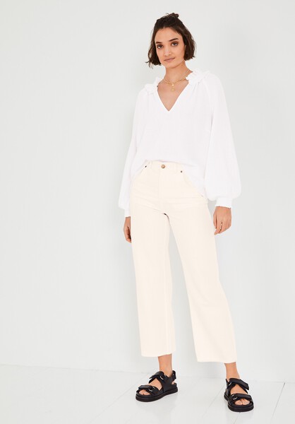 Anise Frill Neck Top