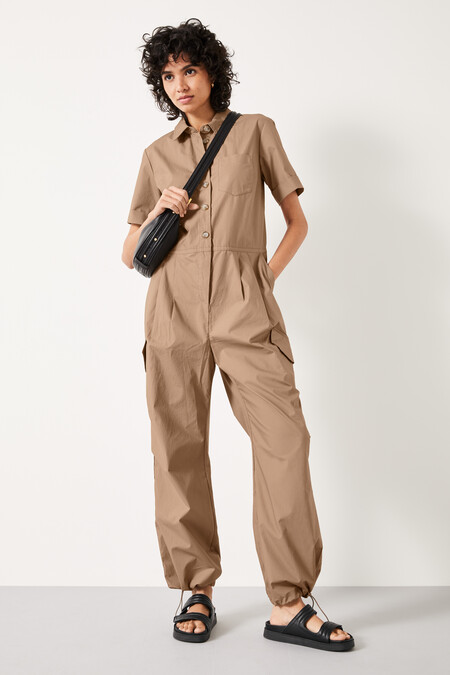 Cargo Short Sleeve Jumpsuit