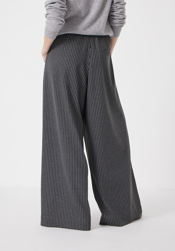 Pinstripe Wide Leg Jogger