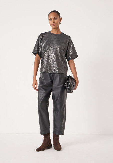 Holly Matte Sequin T-Shirt