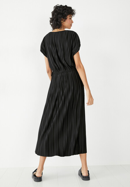 Jodie Plisse Midi Dress