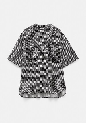 Revere Collar Short Sleeve Shirt