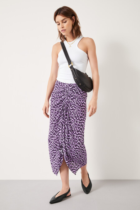 Fran Rouched Midi Skirt