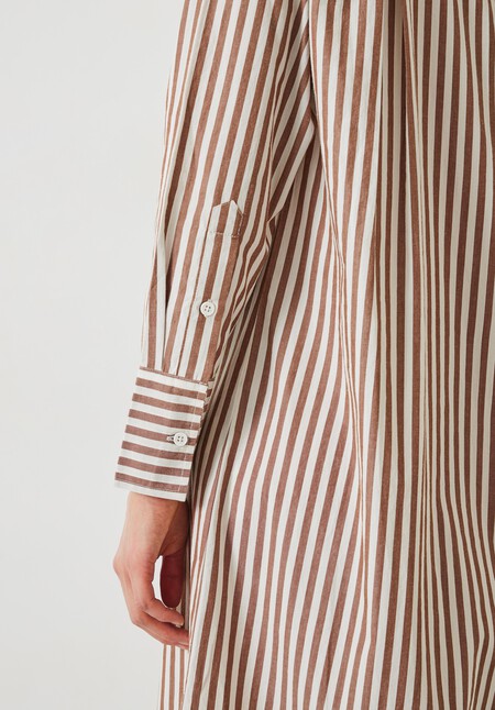 Sahra Relaxed Maxi Stripe Shirt Dress