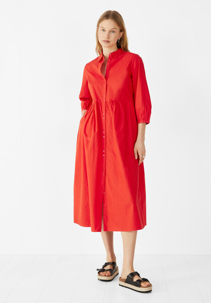 Cindy Poplin Midi Dress