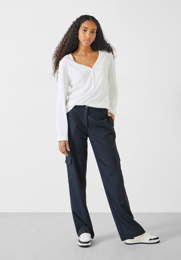 Long Sleeve Henley Top
