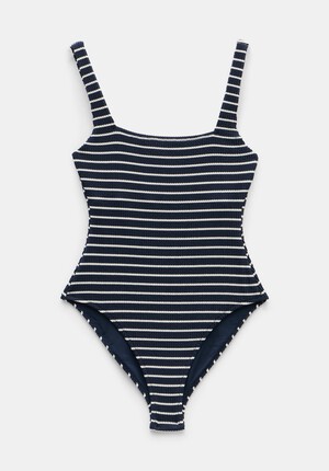 Lola Stripe Crinkle Scoop Swimsuit