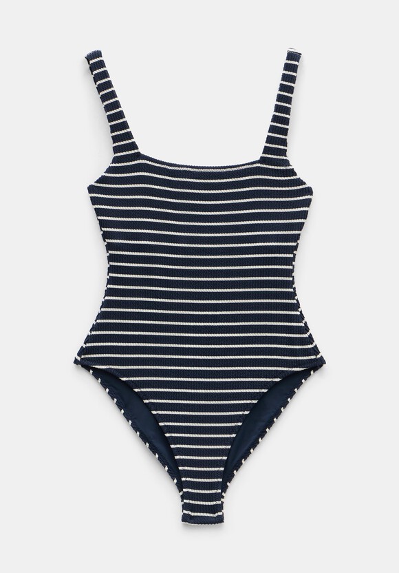 Lola Stripe Crinkle Scoop Swimsuit