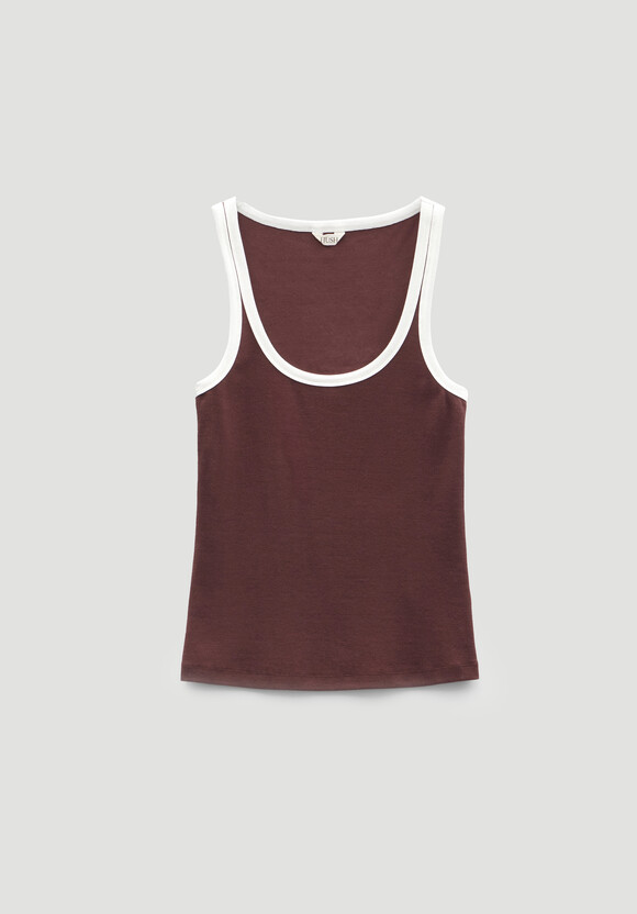 Contrast Trim Vest