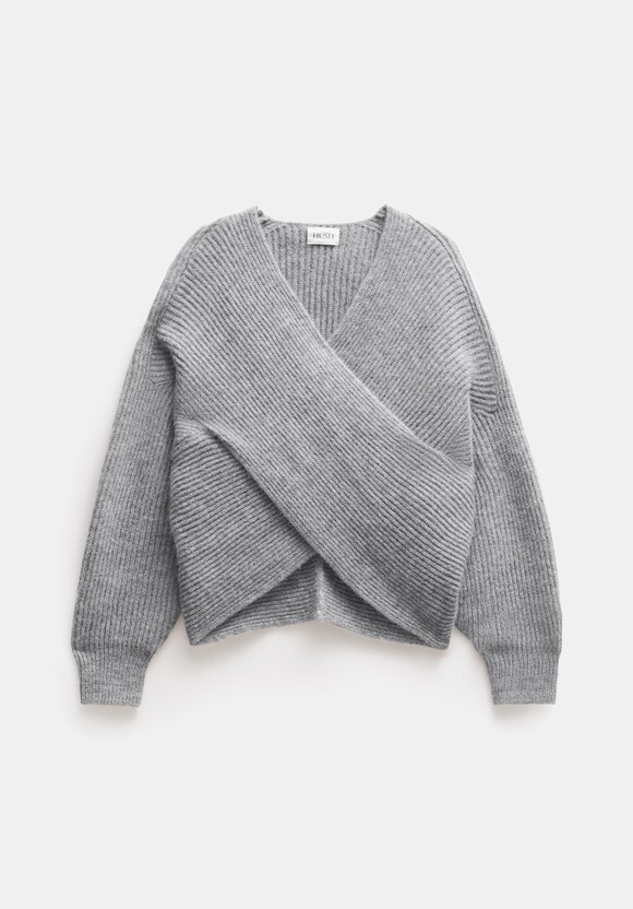 Betty Fluffy Cross Front Jumper