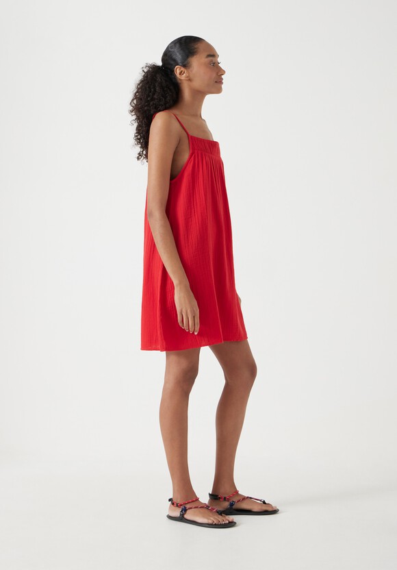 Cali Cotton Gauze Mini Dress